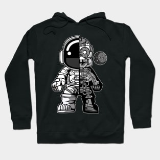 Astronaut Half Robot Hoodie